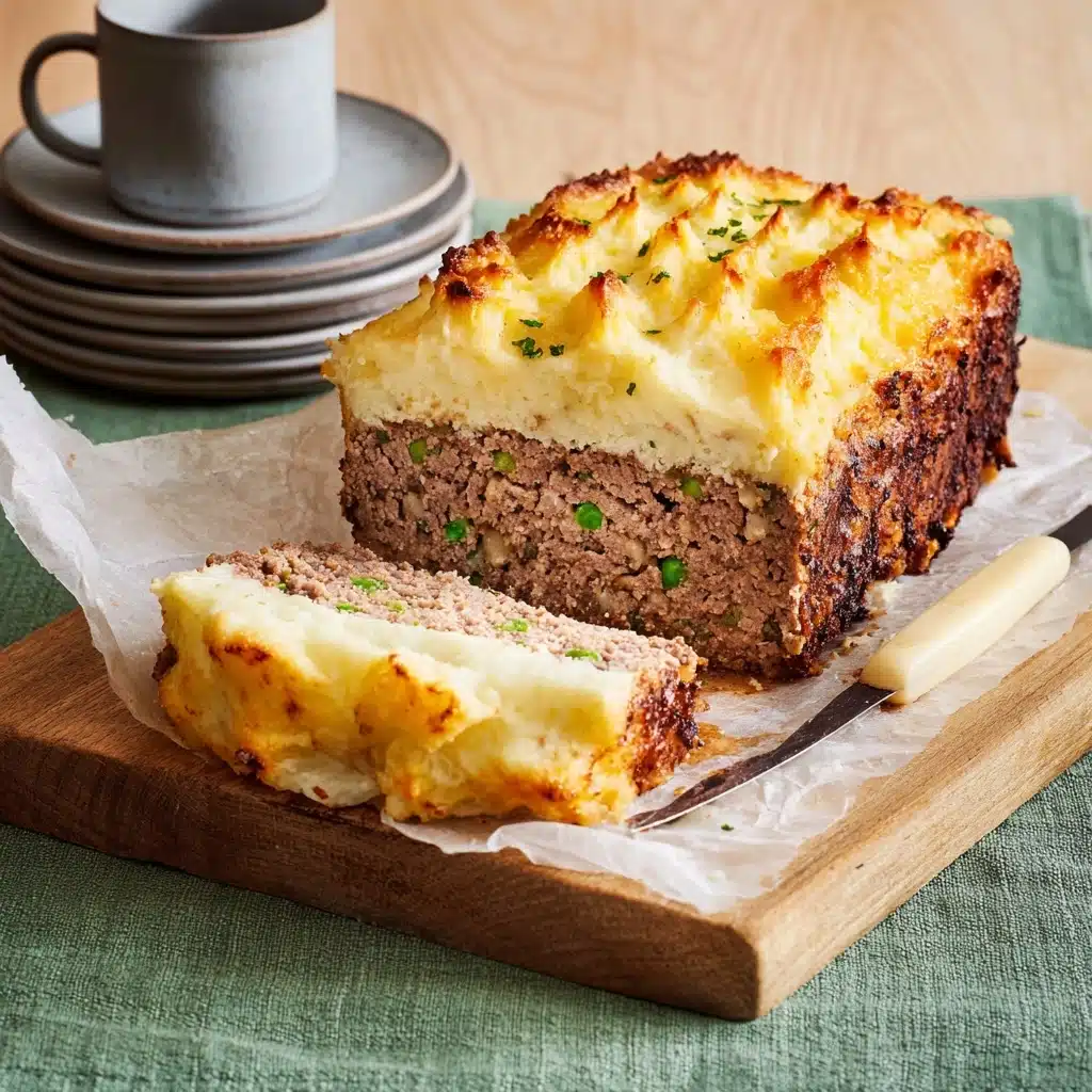 Meatloaf with Mashed Potatoes and Cheese Recipe - Recipe Image
