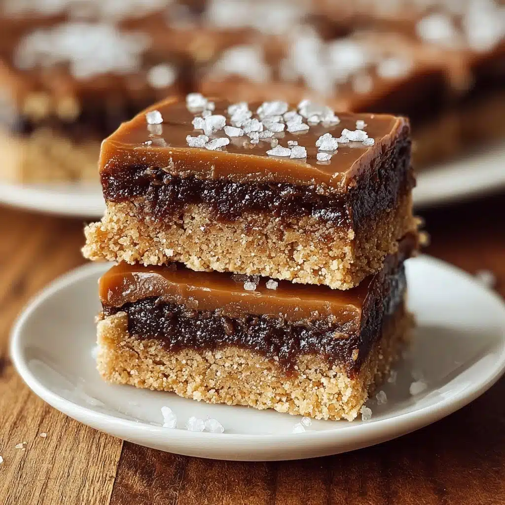Salted Caramel Chocolate Sugar Cookie Bars Recipe - Recipe Image