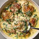 Creamy Garlic Butter Chicken with Spinach Recipe