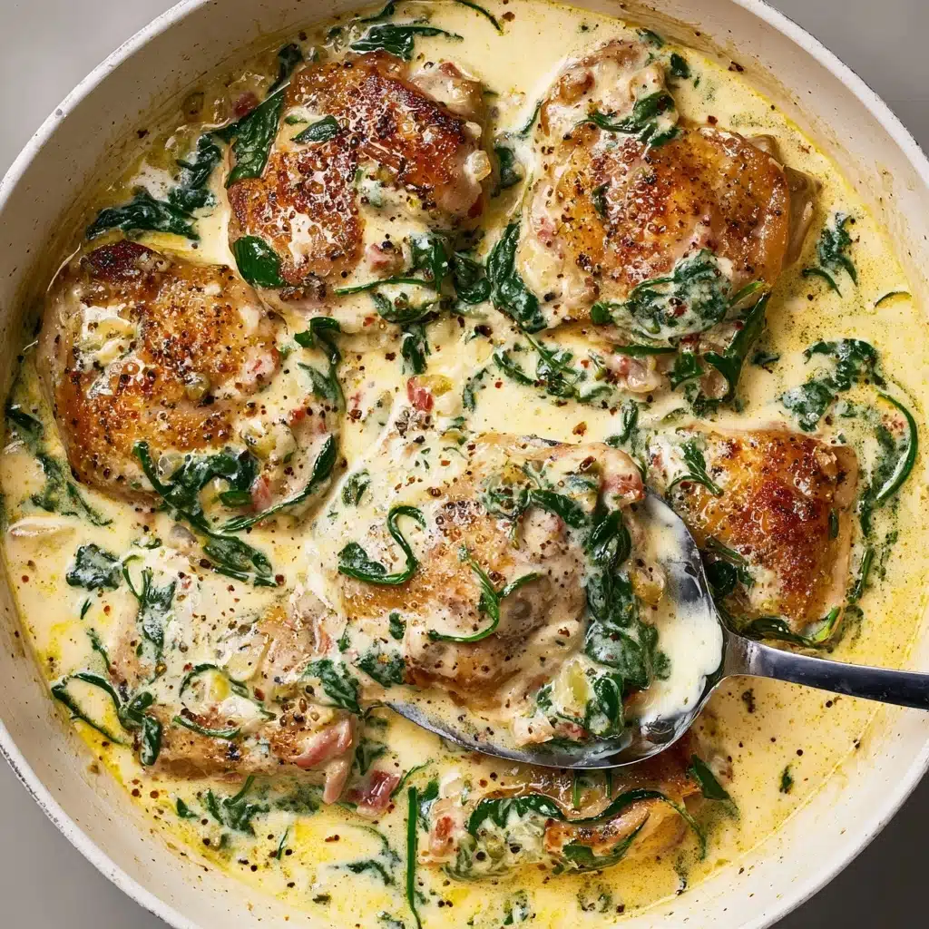 Creamy Garlic Butter Chicken with Spinach Recipe
