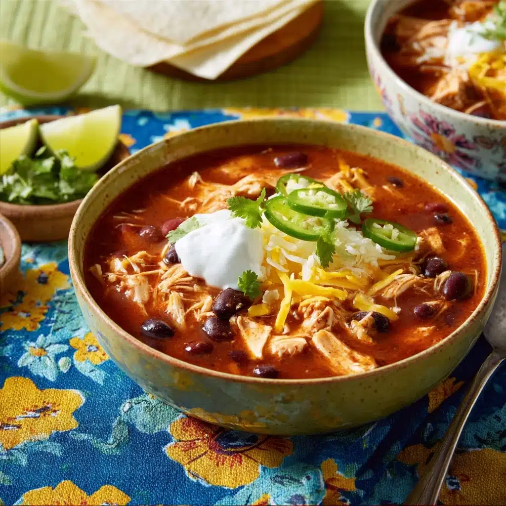 Slow Cooker Chicken Tortilla Soup Recipe