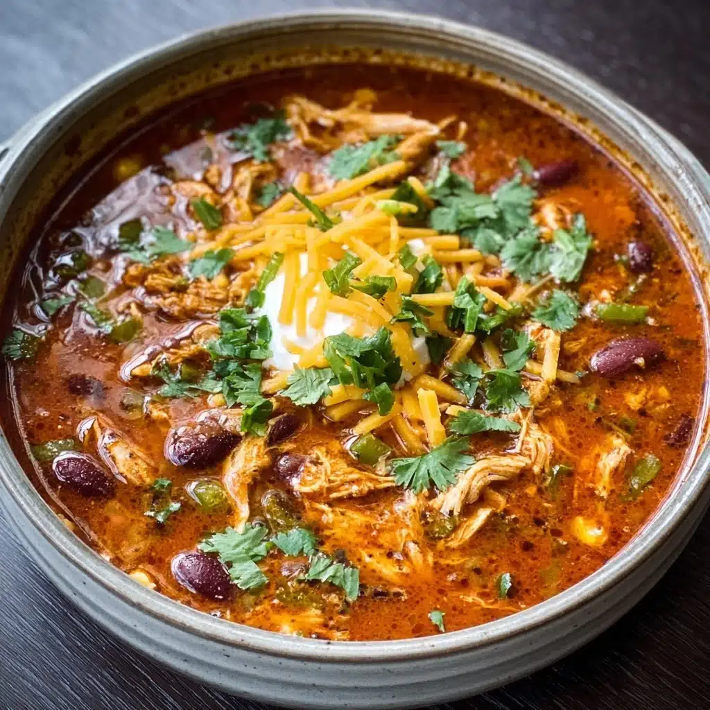 Flavorful Slow Cooker Chicken Enchilada Soup Recipe - Recipe Image