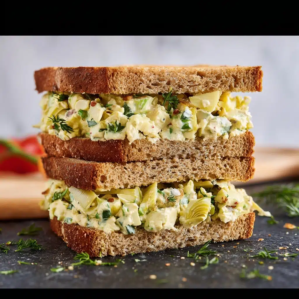 Chopped Artichoke Salad Sandwich Recipe - Recipe Image