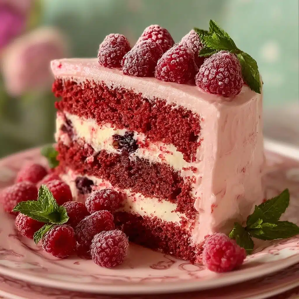Raspberry Layer Cake Recipe - Recipe Image