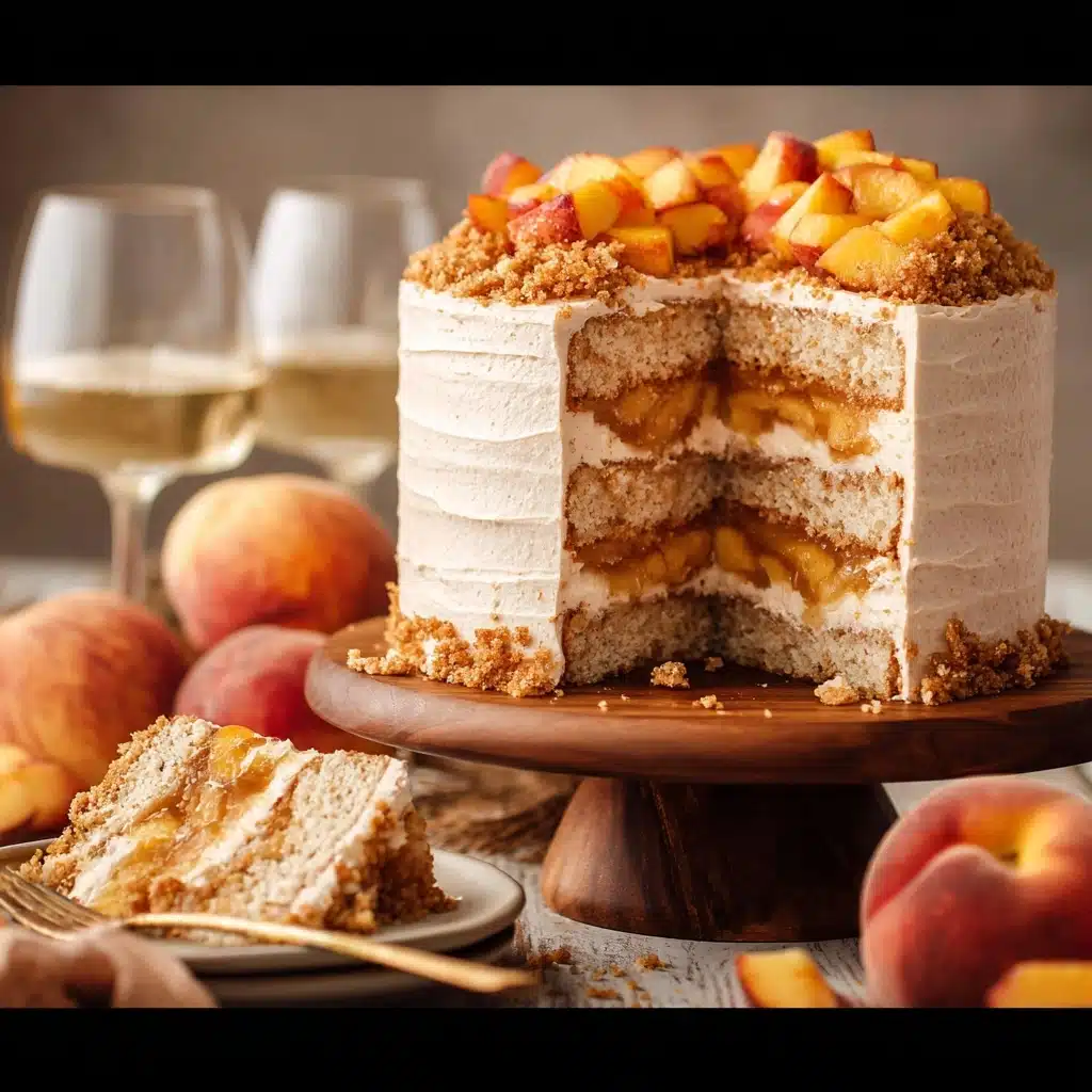 Peach Cobbler Cake Recipe - Recipe Image