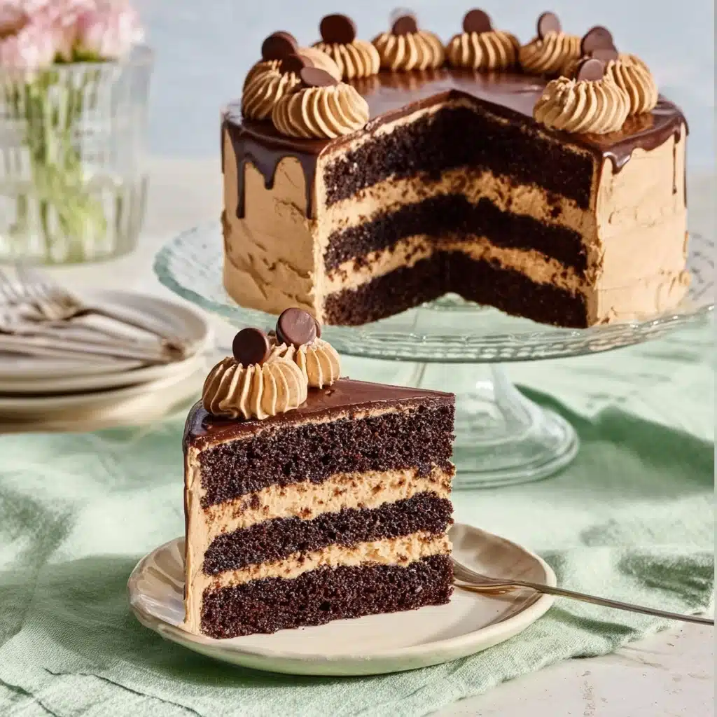 Mocha Latte Layer Cake with Coffee Syrup Recipe - Recipe Image