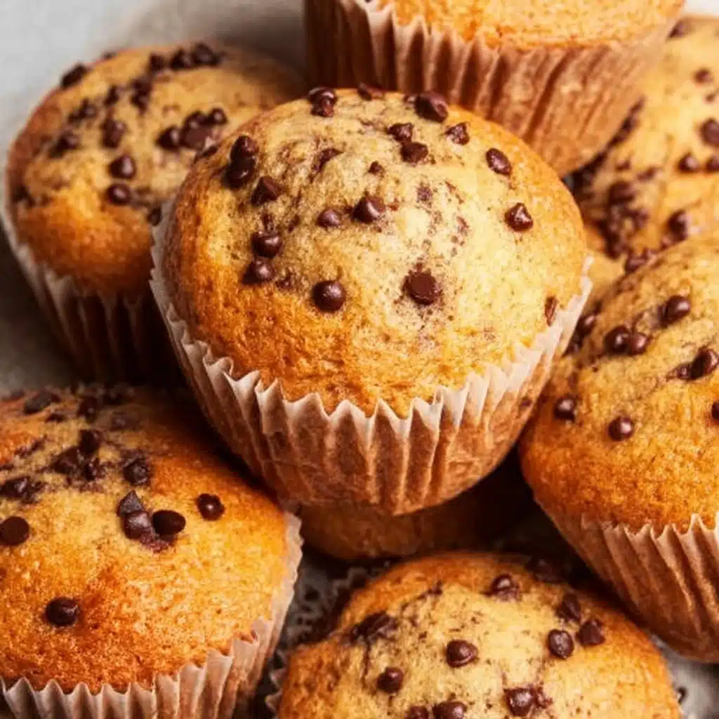 Greek Yogurt Chocolate Chip Muffins Recipe - Recipe Image