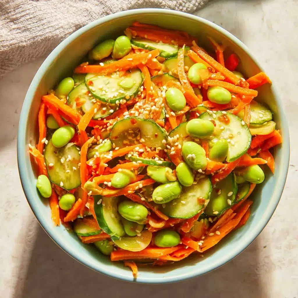Edamame, carrot and cucumber salad Recipe - Recipe Image