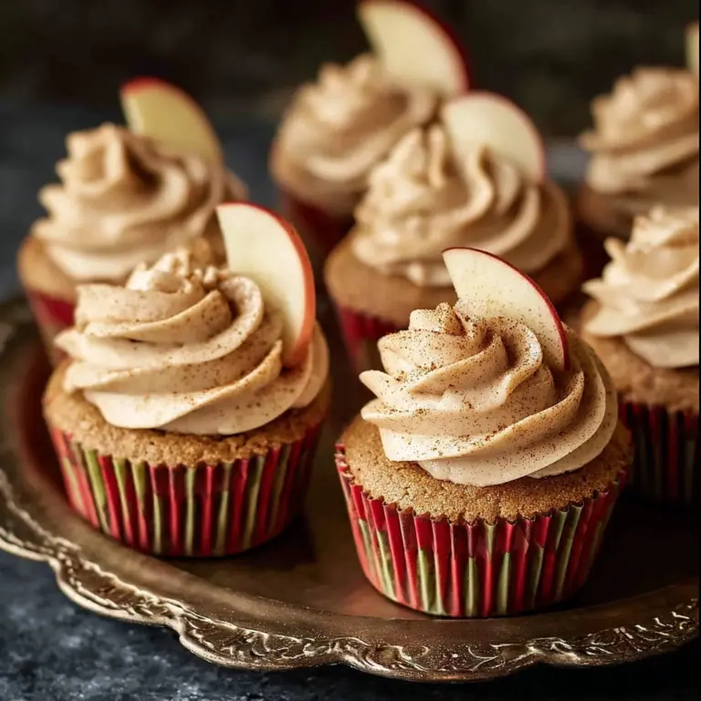 Apple Cider Cupcakes with Spiced Buttercream Frosting Recipe