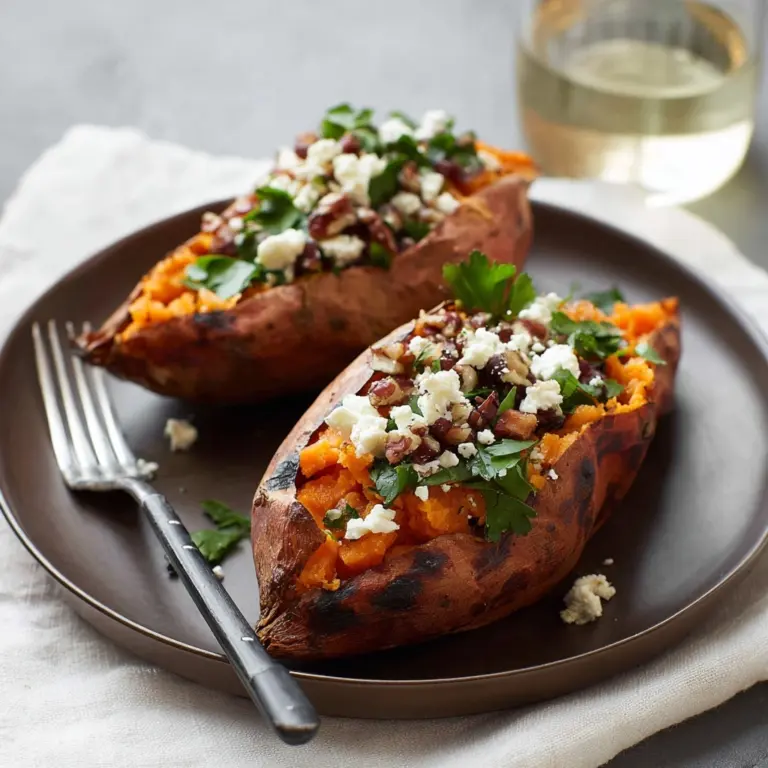 Best Baked Sweet Potato with Feta Recipe