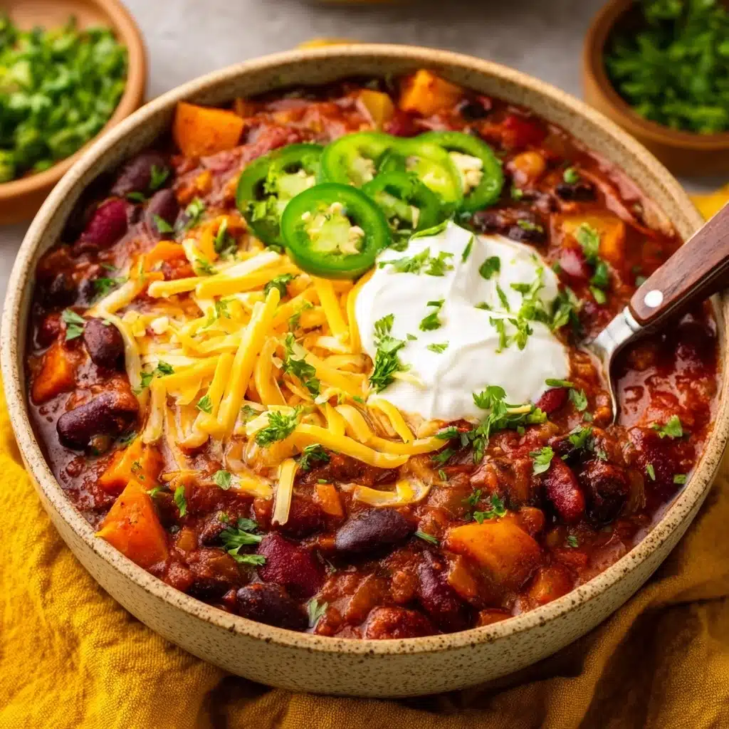 Slow Cooker Sweet Potato Chili Recipe - Recipe Image