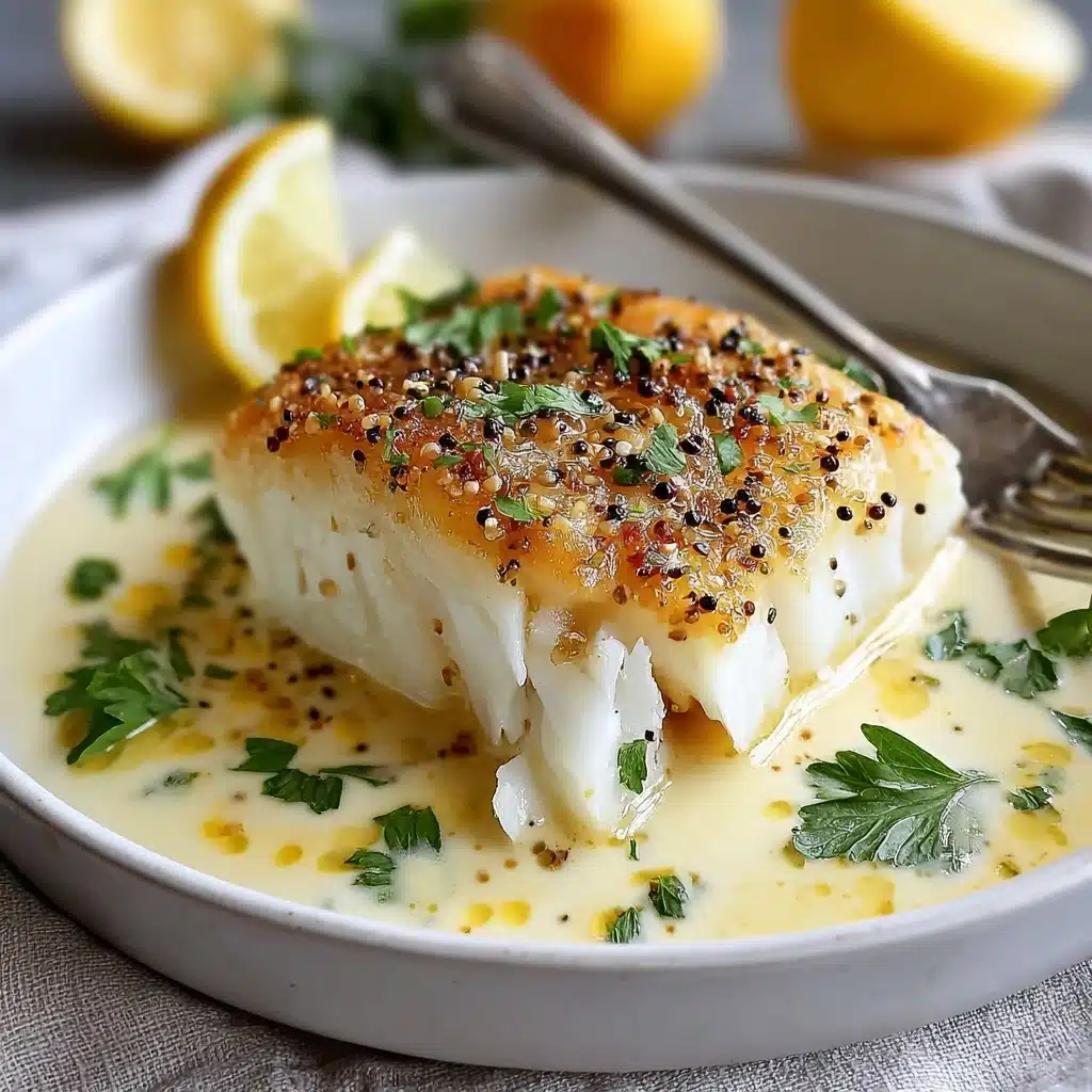 Tasty Baked Cod in Coconut Lemon Cream Sauce Recipe - Recipe Image