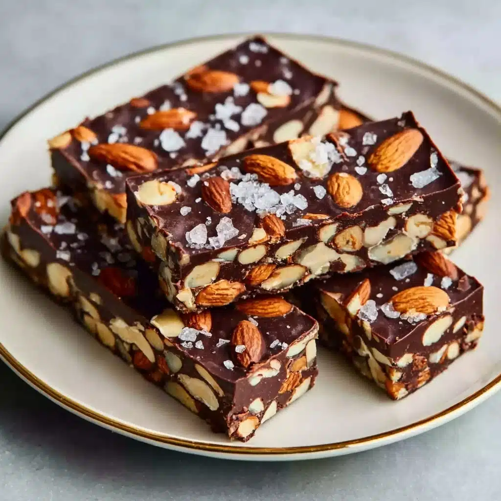 Dark Chocolate and Sea Salt Nut Bars Recipe - Recipe Image