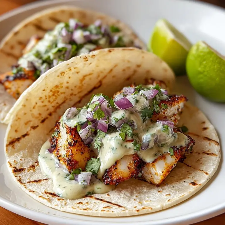 Fish Tacos Lime Crema Recipe