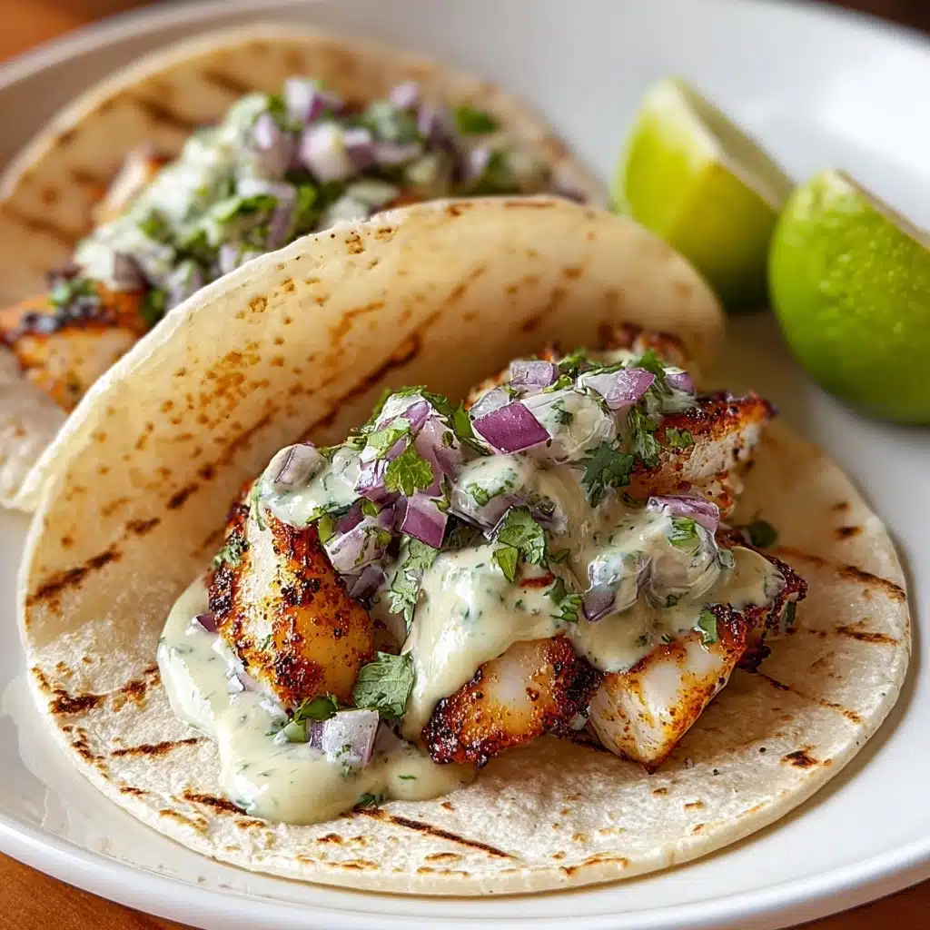 Fish Tacos Lime Crema Recipe