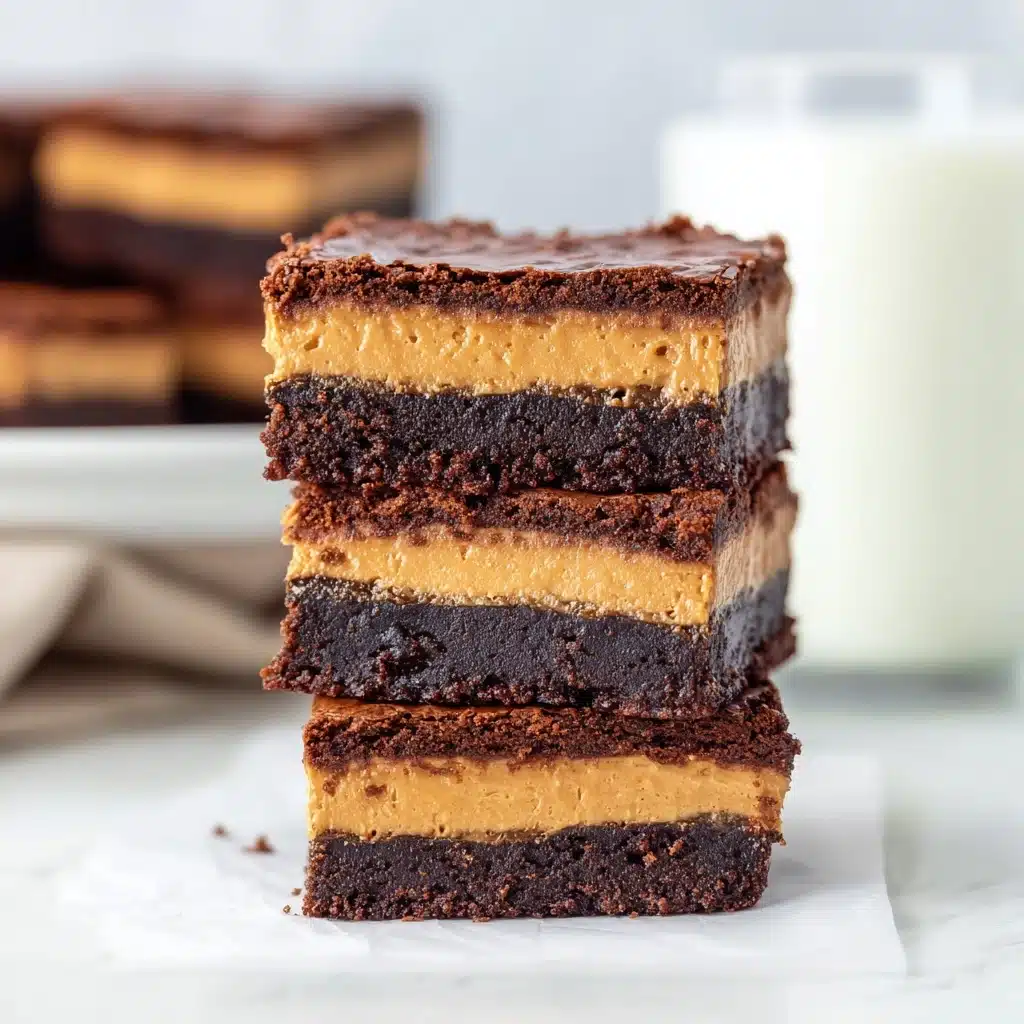 Peanut Butter Stuffed Brownies Recipe - Recipe Image