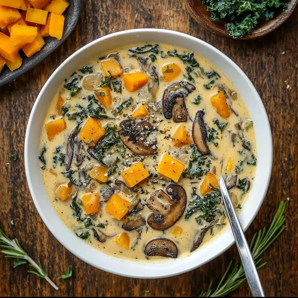 Creamy Butternut Squash and Wild Rice Soup Recipe - Recipe Image