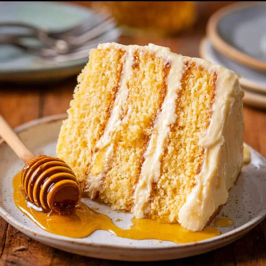Layered Cornbread Cake with Whipped Honey Butter Frosting Recipe - Recipe Image