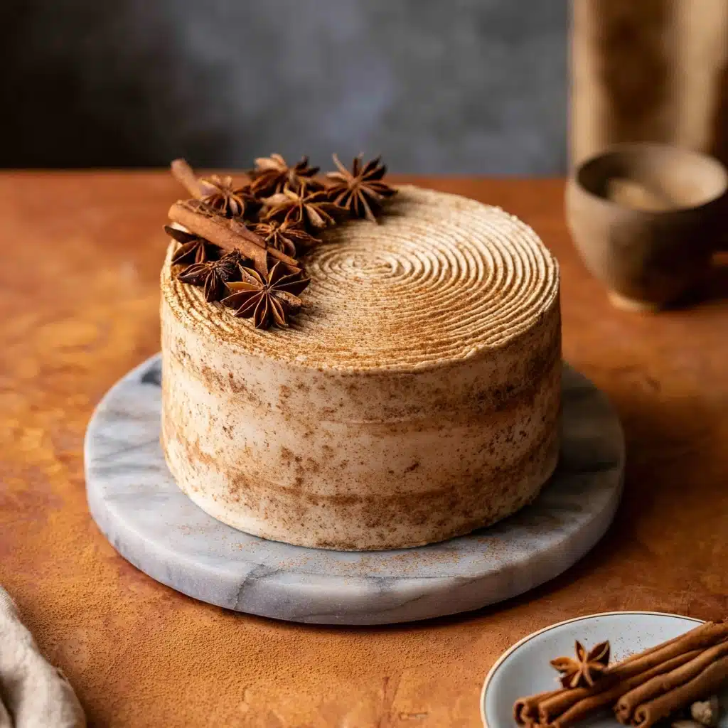 Chai Cake with Cinnamon Cream Cheese Frosting Recipe - Recipe Image