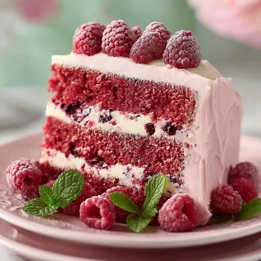 Raspberry Layer Cake Recipe - Recipe Image