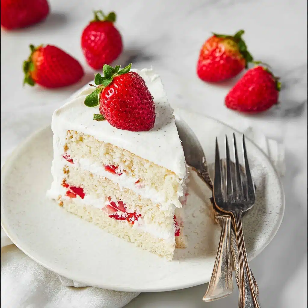 Strawberry Cream Cake Recipe - Recipe Image