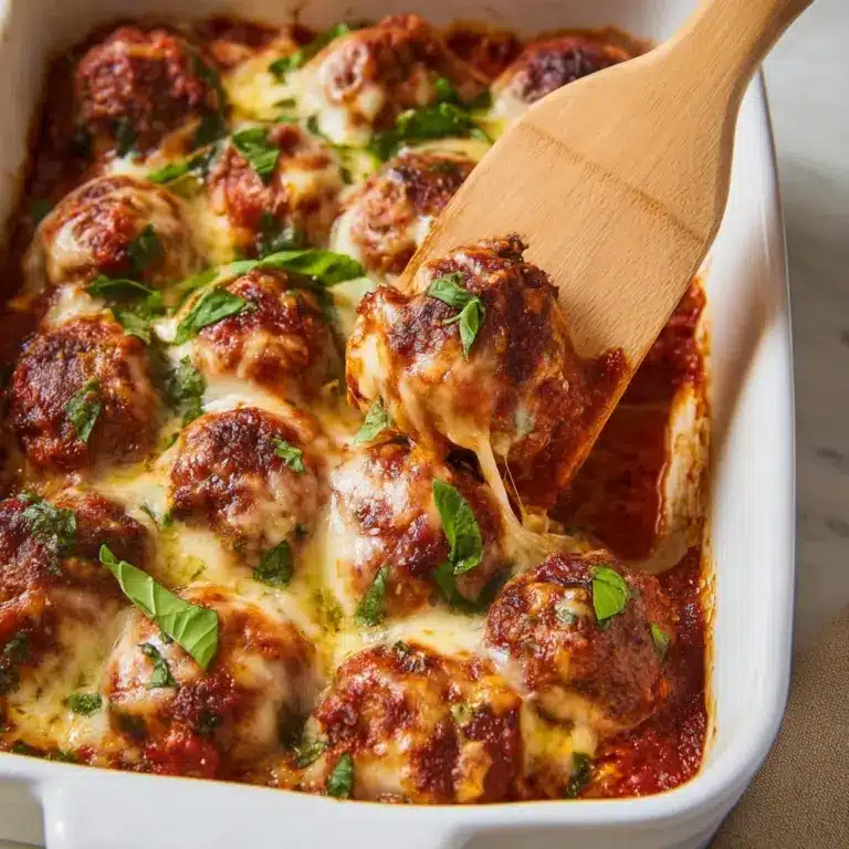Meatballs with Cheese and Marinara Sauce Recipe