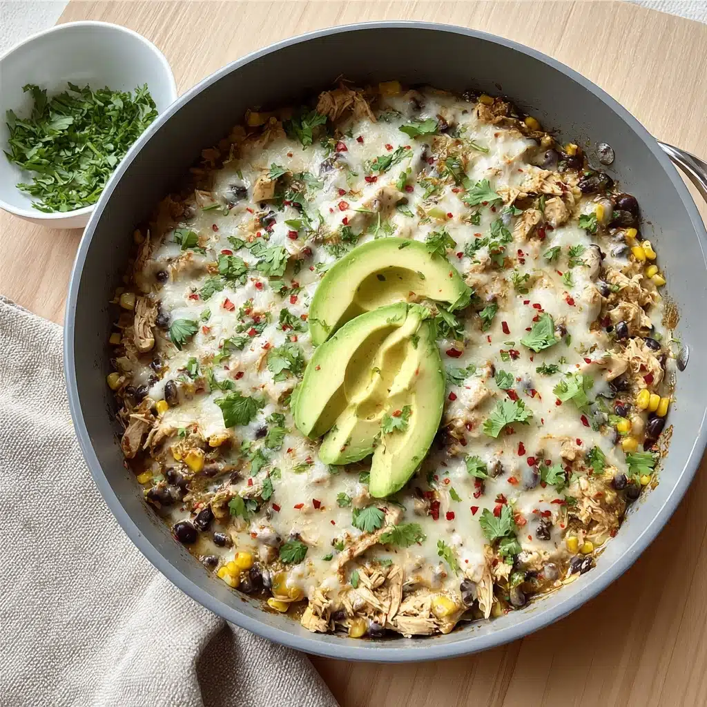 Salsa Verde Chicken & Rice Skillet Recipe
