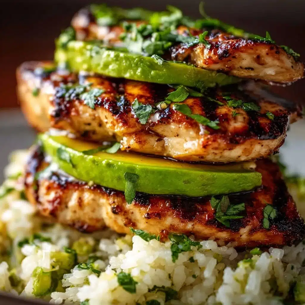 Honey Lime Chicken & Avocado Rice Stack Recipe - Recipe Image