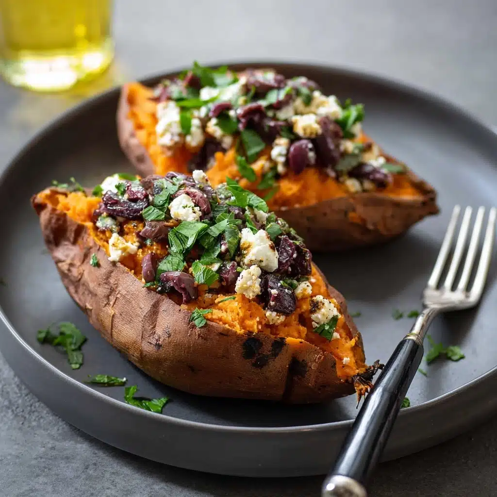 Best Baked Sweet Potato with Feta Recipe - Recipe Image
