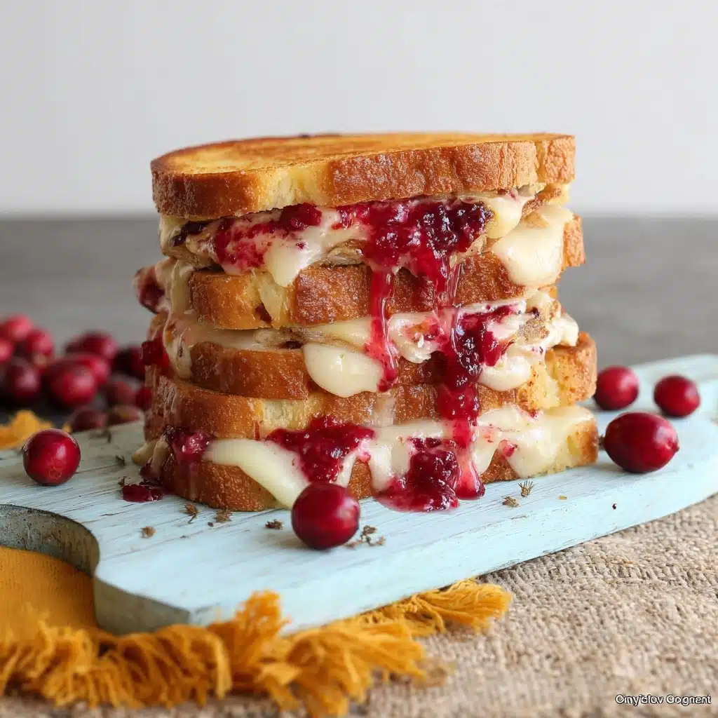 cranberry turkey grilled cheese Recipe - Recipe Image