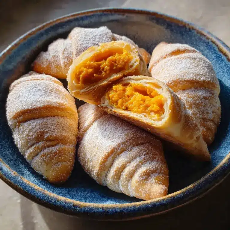 Crescent Pumpkins with Cream Cheese and Pumpkin Pie Filling Recipe