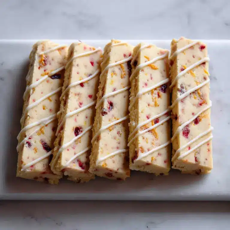 Orange Cranberry Shortbread Cookies Recipe