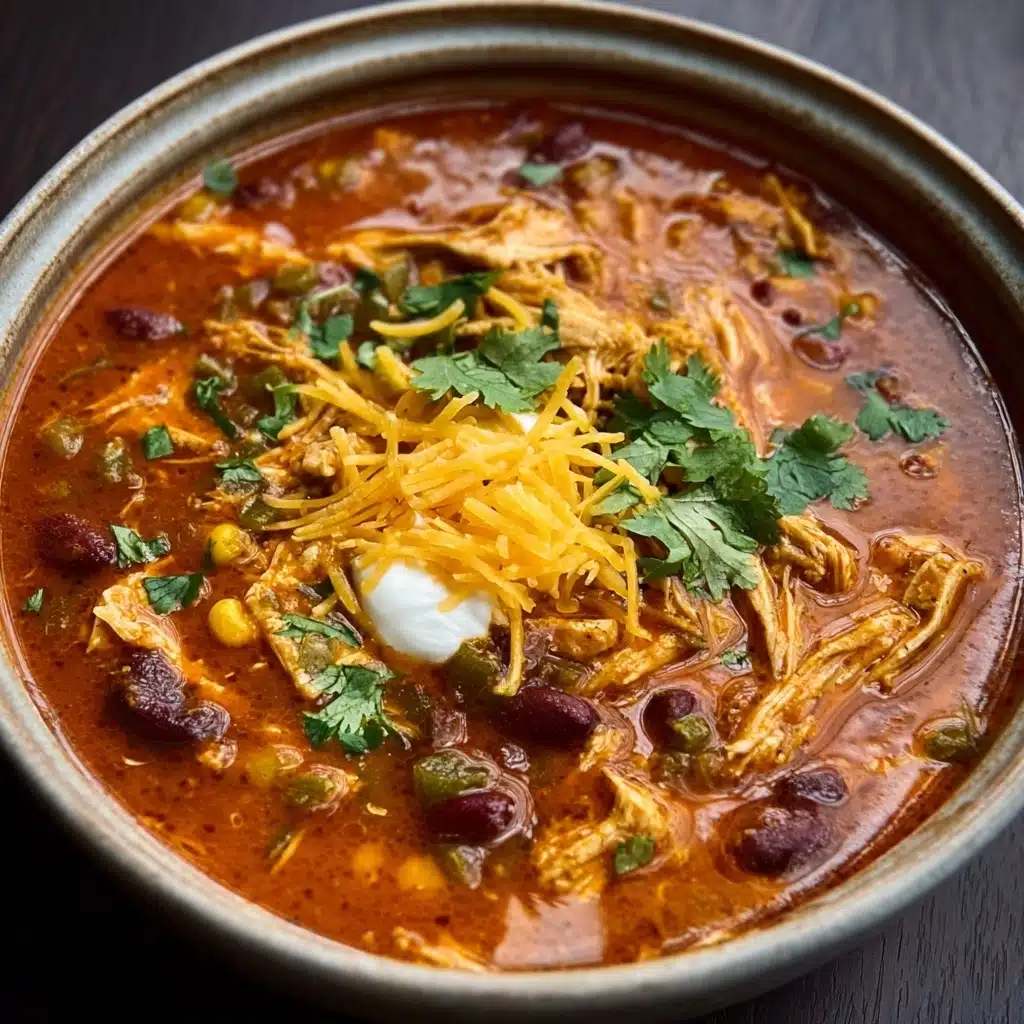 Flavorful Slow Cooker Chicken Enchilada Soup Recipe - Recipe Image