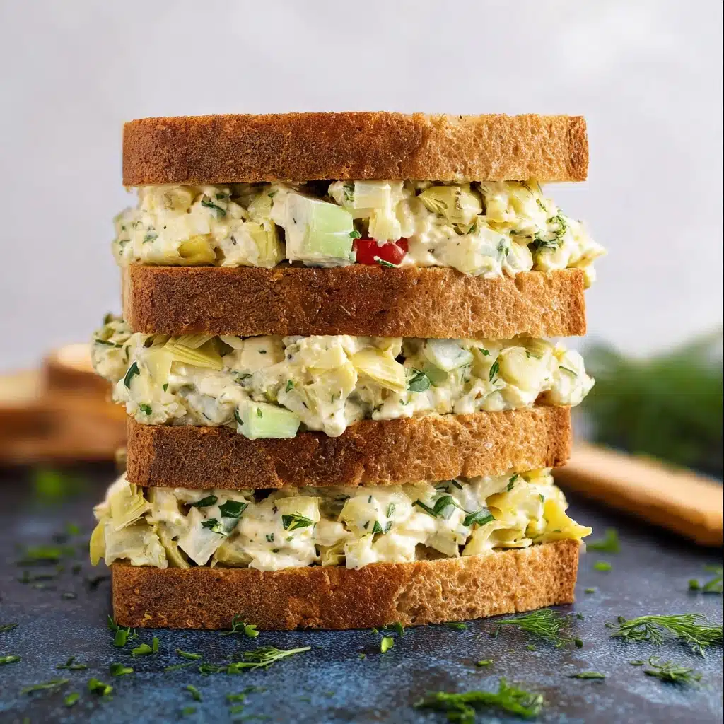 Chopped Artichoke Salad Sandwich Recipe - Recipe Image