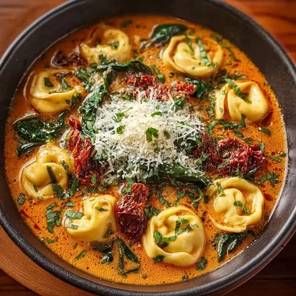 Creamy Tomato Basil Tortellini Soup Recipe