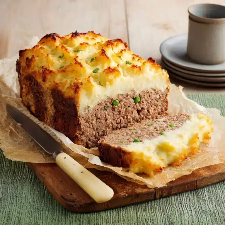 Meatloaf with Mashed Potatoes and Cheese Recipe