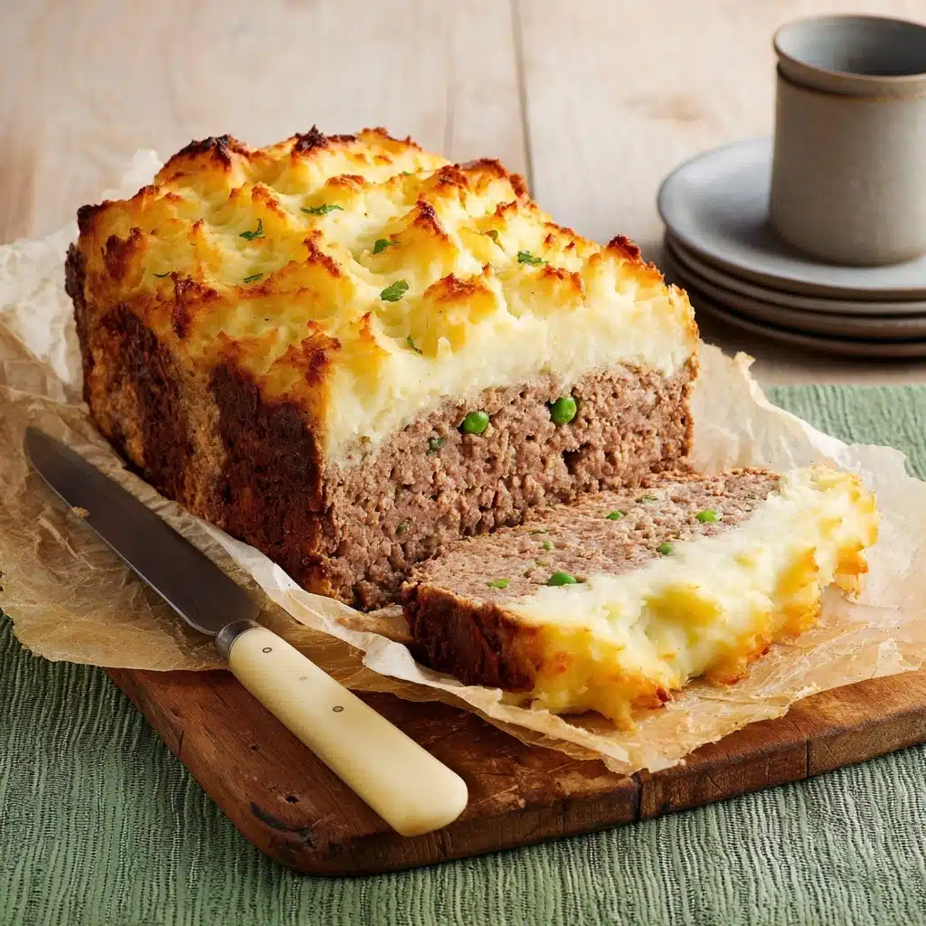 Meatloaf with Mashed Potatoes and Cheese Recipe