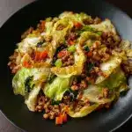 Chinese Ground Beef and Cabbage Stir Recipe