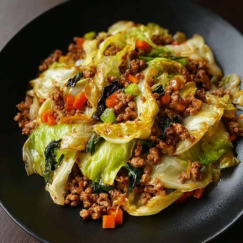 Chinese Ground Beef and Cabbage Stir Recipe