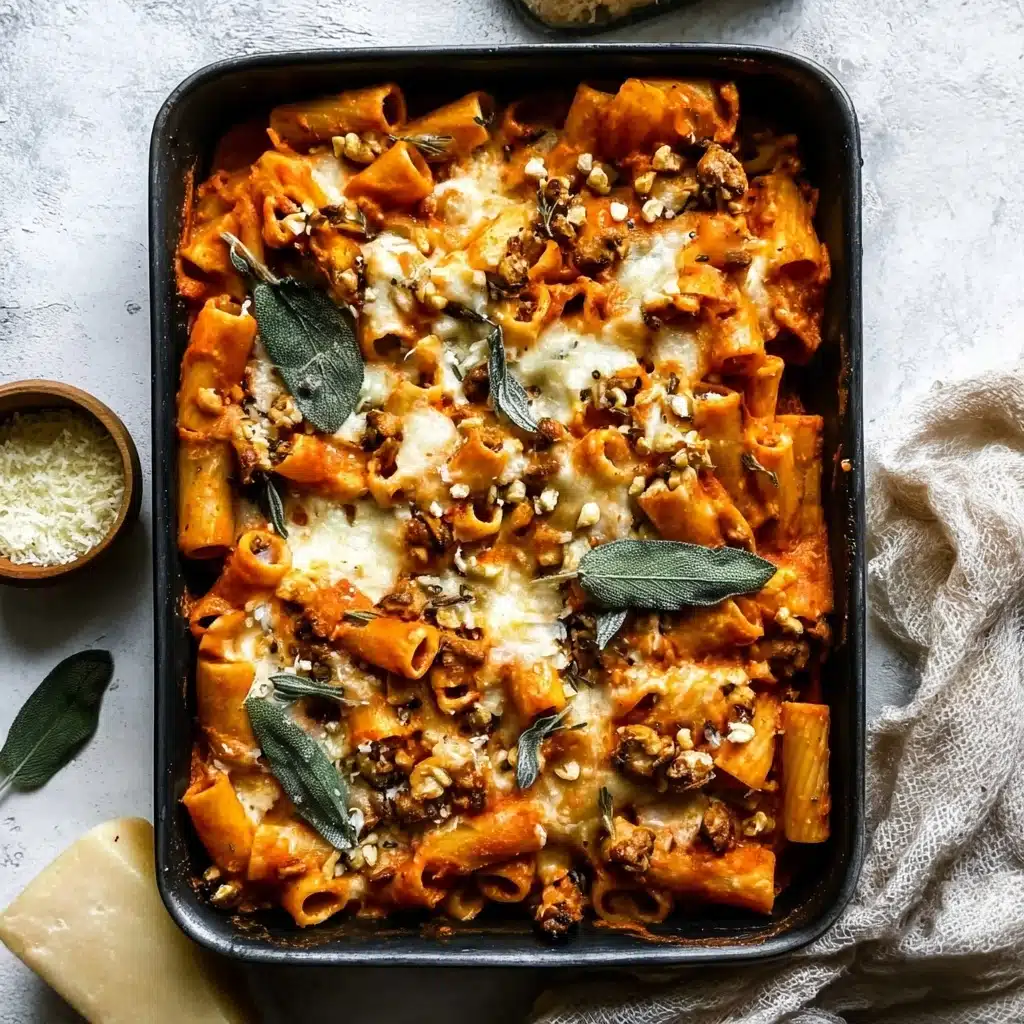 Pasta Bake with Pumpkin Tomato Sauce Recipe - Recipe Image
