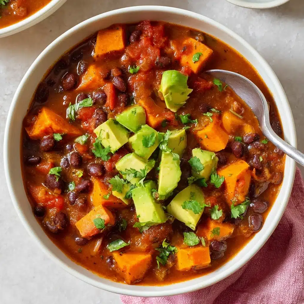 Sweet Potato & Black Bean Vegetarian Chili Recipe - Recipe Image
