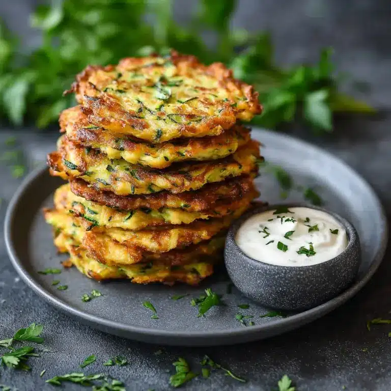 Healthy Zucchini Fritters Side Dish Recipe