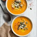 One Pot Savory Pumpkin & Sweet Potato Soup Recipe
