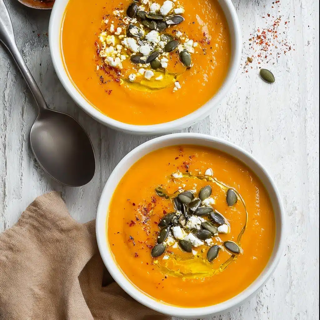 One Pot Savory Pumpkin & Sweet Potato Soup Recipe