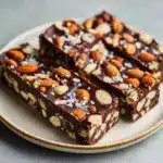 Dark Chocolate and Sea Salt Nut Bars Recipe