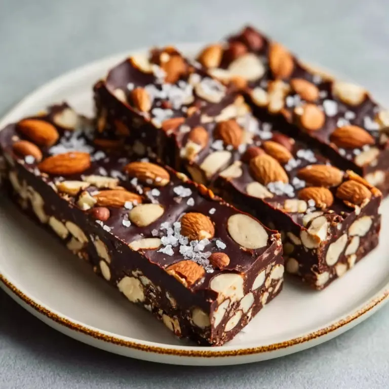 Dark Chocolate and Sea Salt Nut Bars Recipe