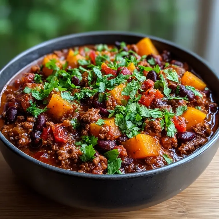 Fall Harvest Ground Turkey Chili Recipe