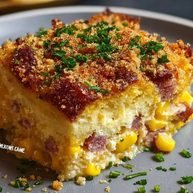 Loaded Cornbread Casserole Recipe