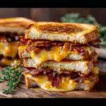 Savory Apple and Cheddar Grilled Cheese Recipe