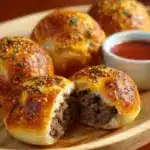 Garlic Parmesan Cheeseburger Bombs Recipe